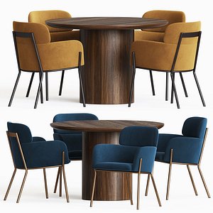 dining set 72 chair 3D model
