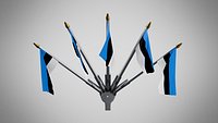 Wall Mount Flags 5 Of Estonia