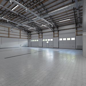 Big Garage Empty Interior