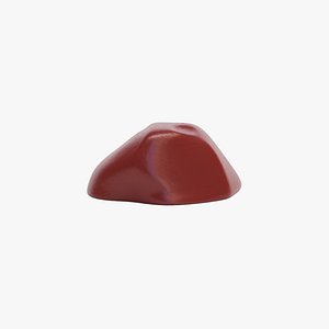 3D Crystal Red Jasper model