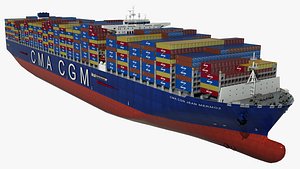 container ship cma jean 3D