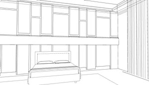 revit interior 3D model