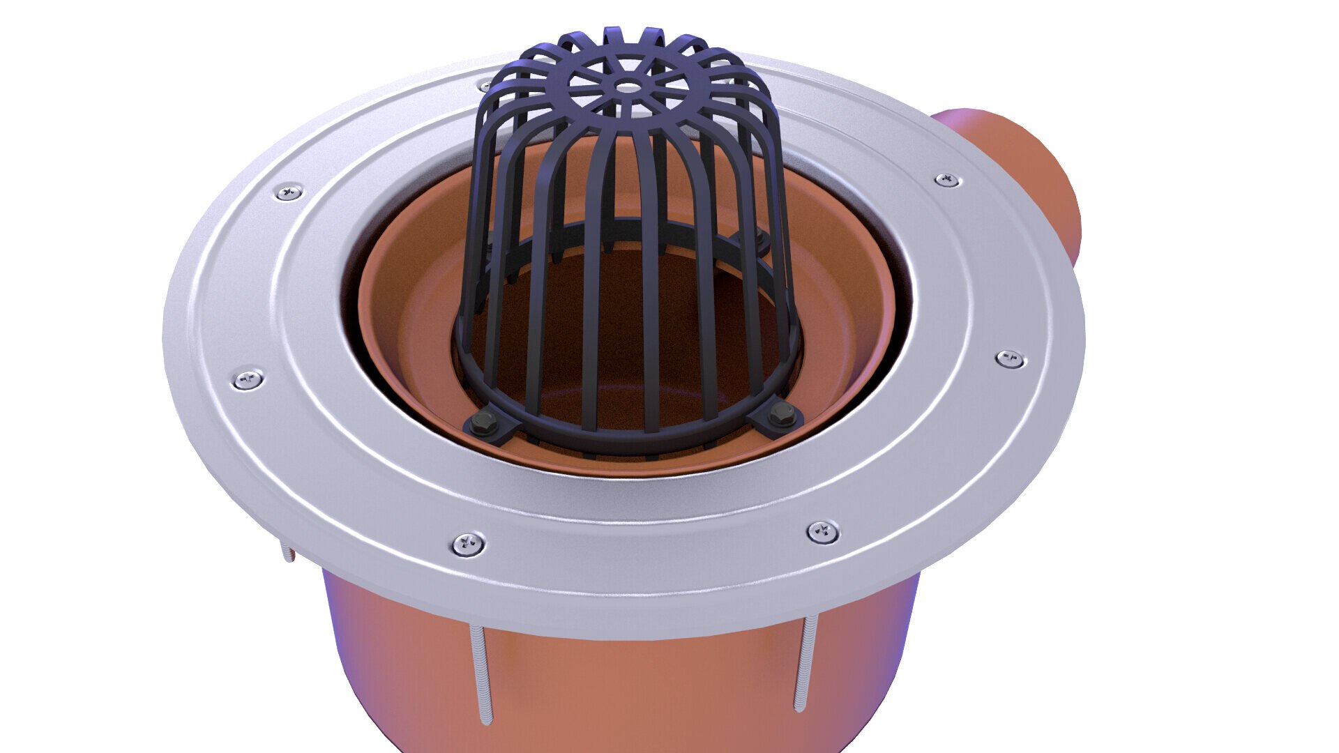 3D Green Roof Drain Inlet 5 TurboSquid 2096999