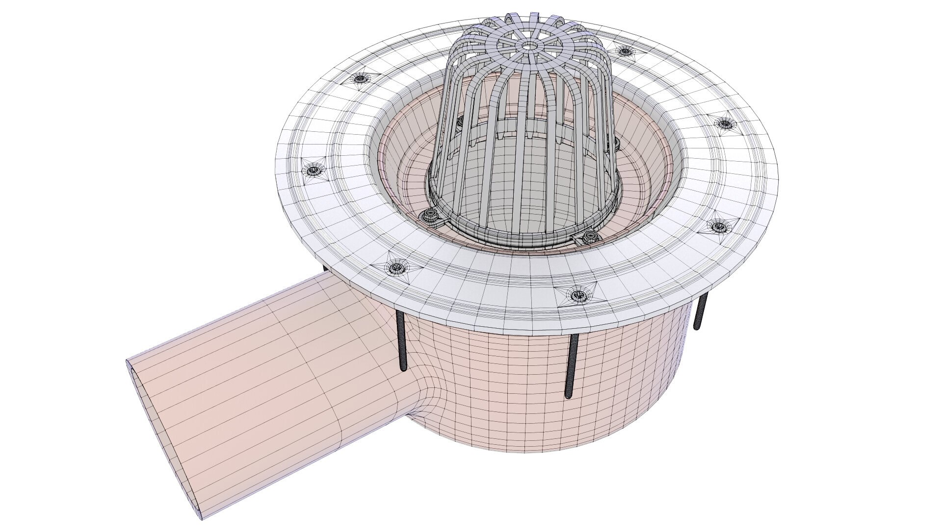 3D Green Roof Drain Inlet 5 TurboSquid 2096999