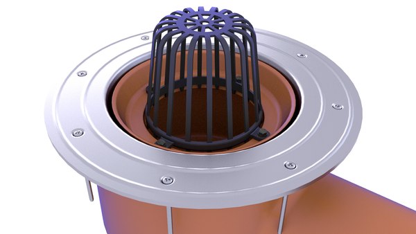 modelo 3d Green Roof Drain Inlet 5 - TurboSquid 2096999