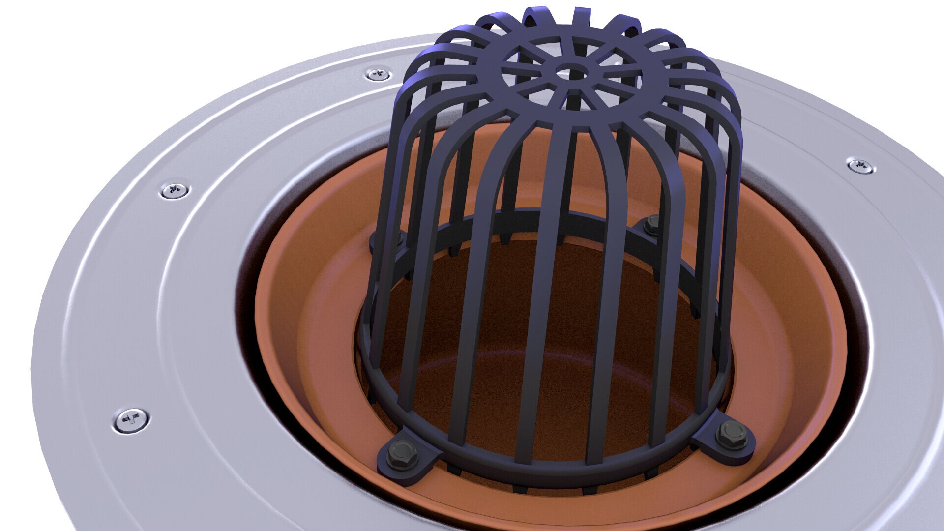 3D Green Roof Drain Inlet 5 TurboSquid 2096999