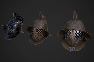 3D gladiator helmet
