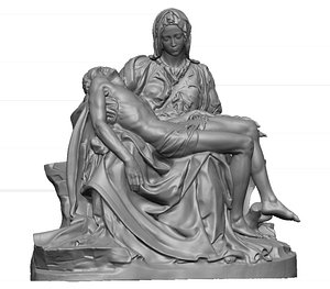 3D Pieta Vaticano Mchelangelo model