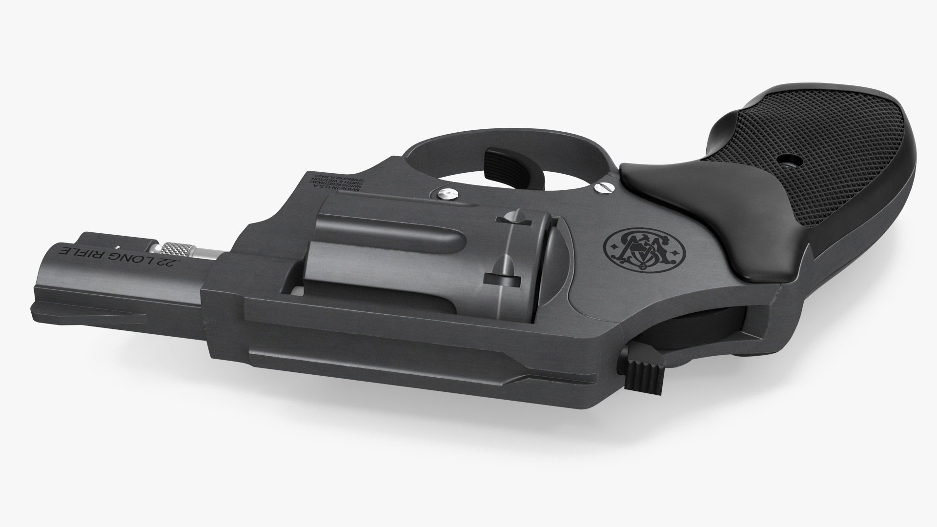 Smith and Wesson Small Revolver Black 3D model - TurboSquid 2153052