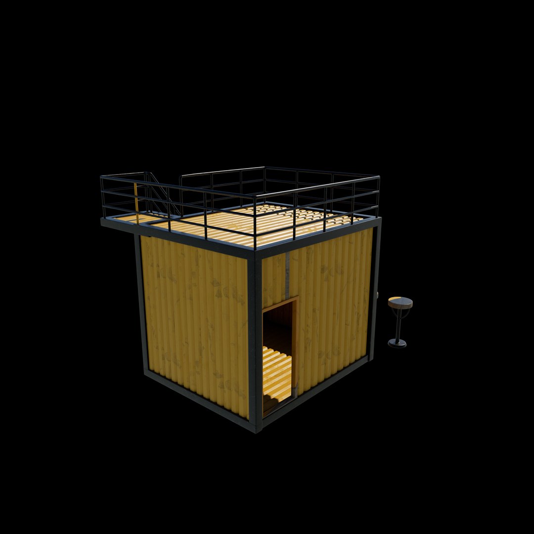 Container Kiosk 3D Model Model - TurboSquid 2397897
