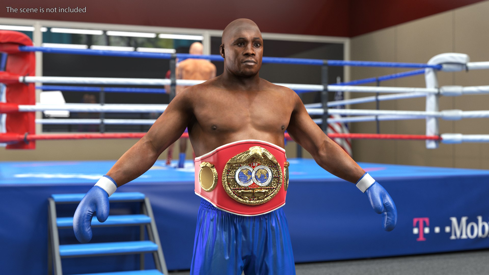 International Boxing Federation Champion Rigged For Cinema 4D 3D Model ...