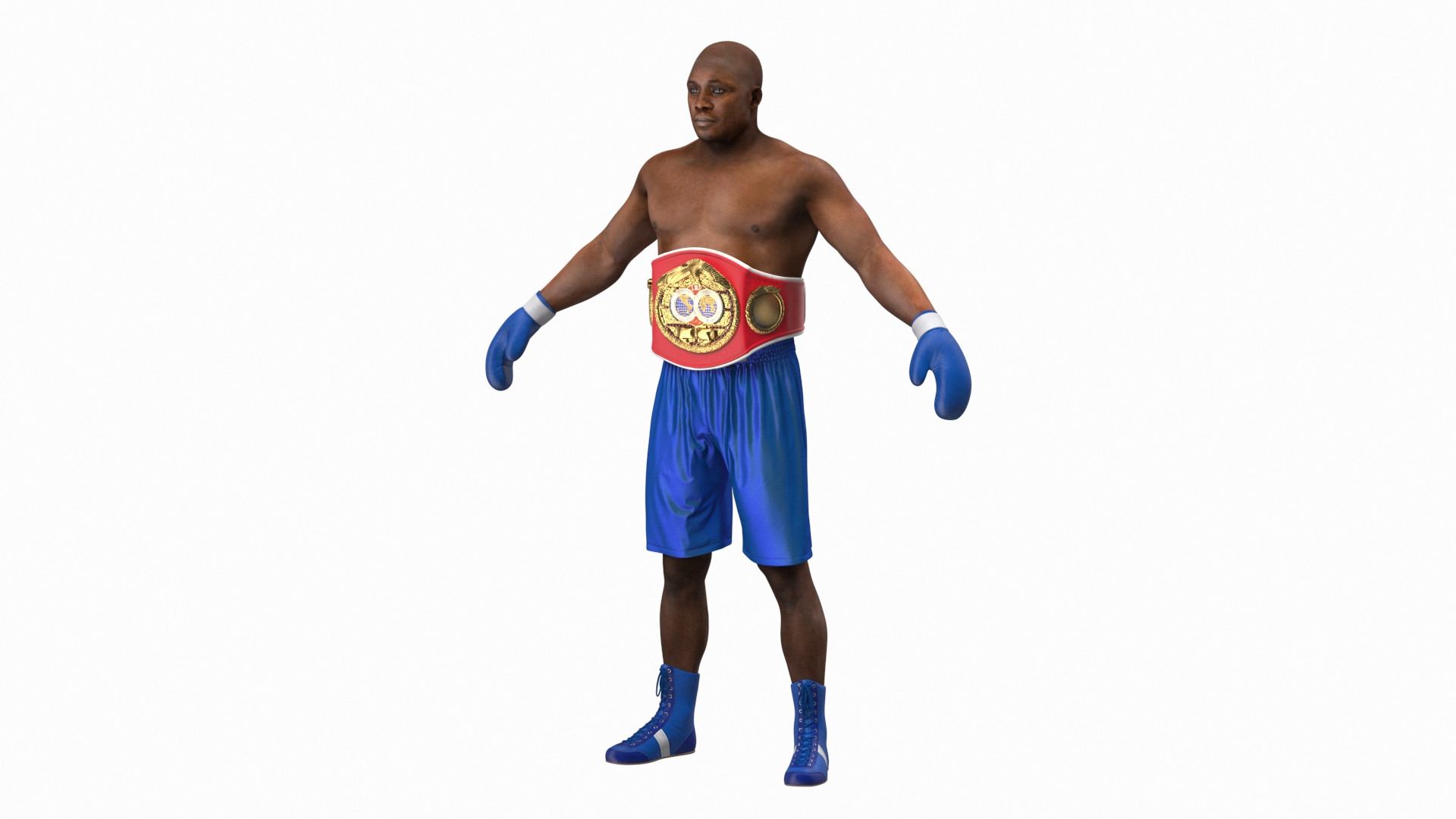 International Boxing Federation Champion Rigged For Cinema 4D 3D Model ...