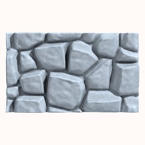 Stone wall 166 3D model