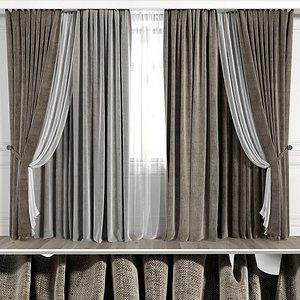 3D Curtain Set 507C