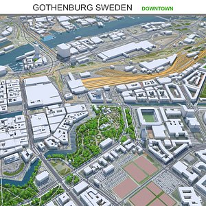 Gothenburg Downtown Sweden model