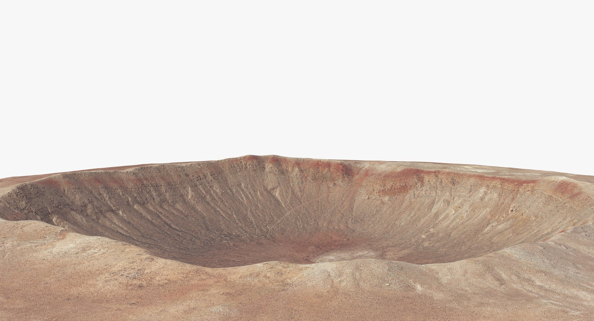 Barringer Crater model https://p.turbosquid.com/ts-thumb/DB/GCqIox/Dx/16_crater_colors0007/jpg/1734987028/1920x1080/fit_q87/e4d84b2b287723de860dab1d49d944d674d61e84/16_crater_colors0007.jpg
