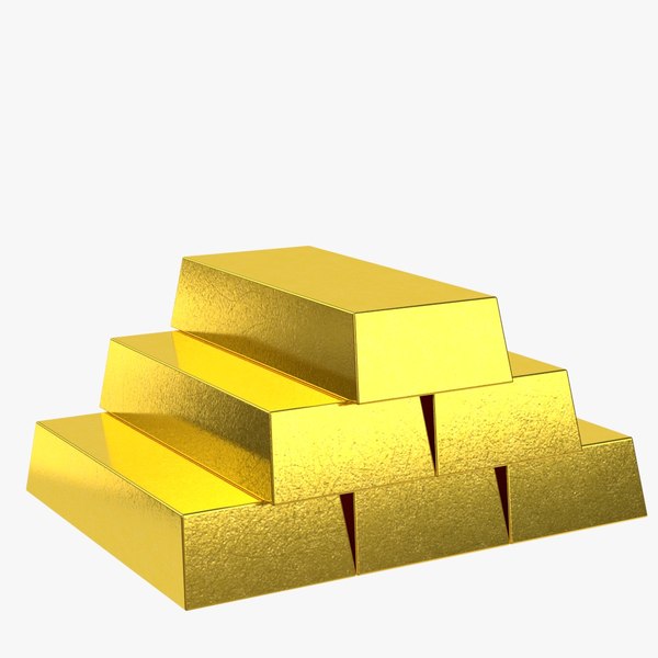 3D gold bars