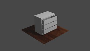 Malm Low Poly Drawer