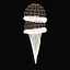 3d ice cream cone zipped model