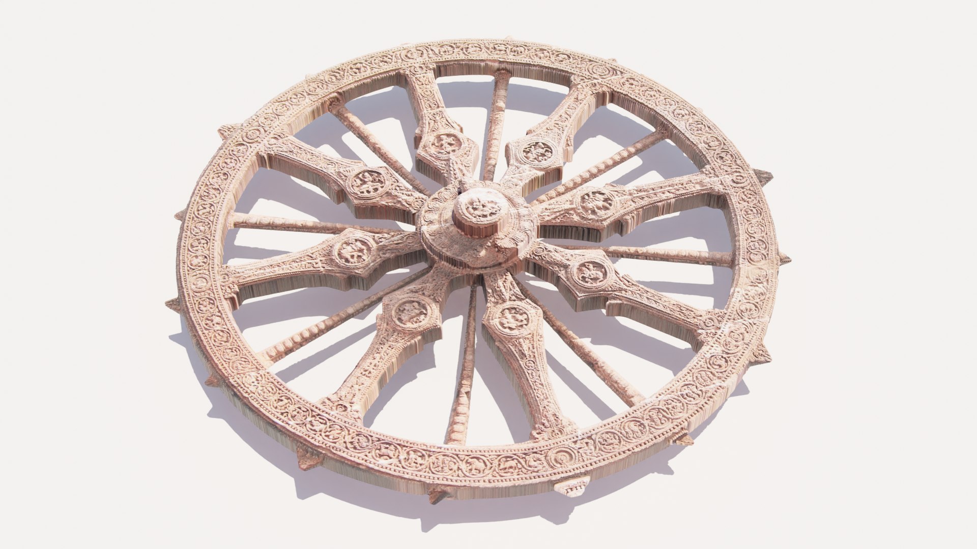 Simplified Konark Wheel - Ready For 3D Printing 3D Model - TurboSquid ...