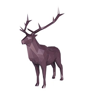 3D animal deer elk