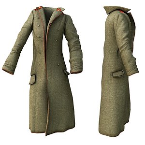 military coat 3d max