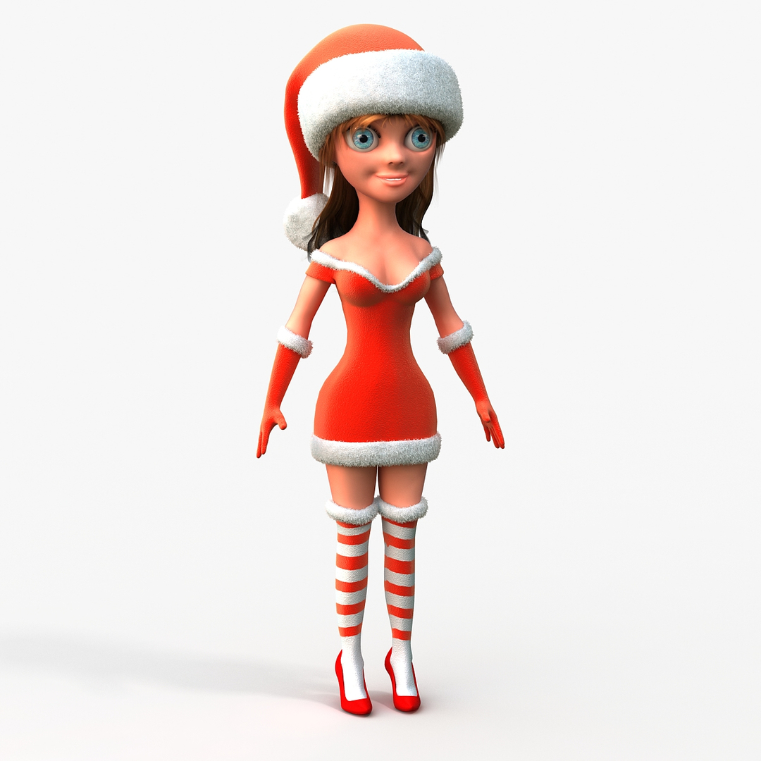 Mrs Santa 3d Max 7152