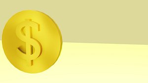 stock market crash 3D model