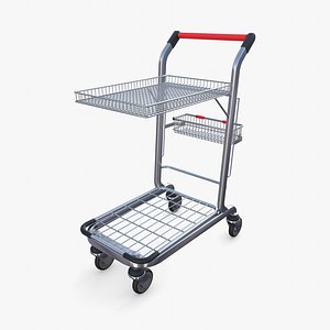 3D model Shopping cart v10