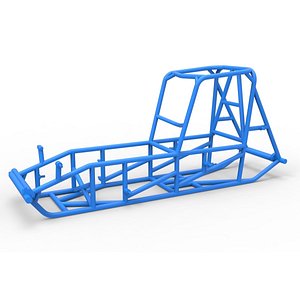 Frame of Vintage Sprint car Version 2 Scale 1 to 25
