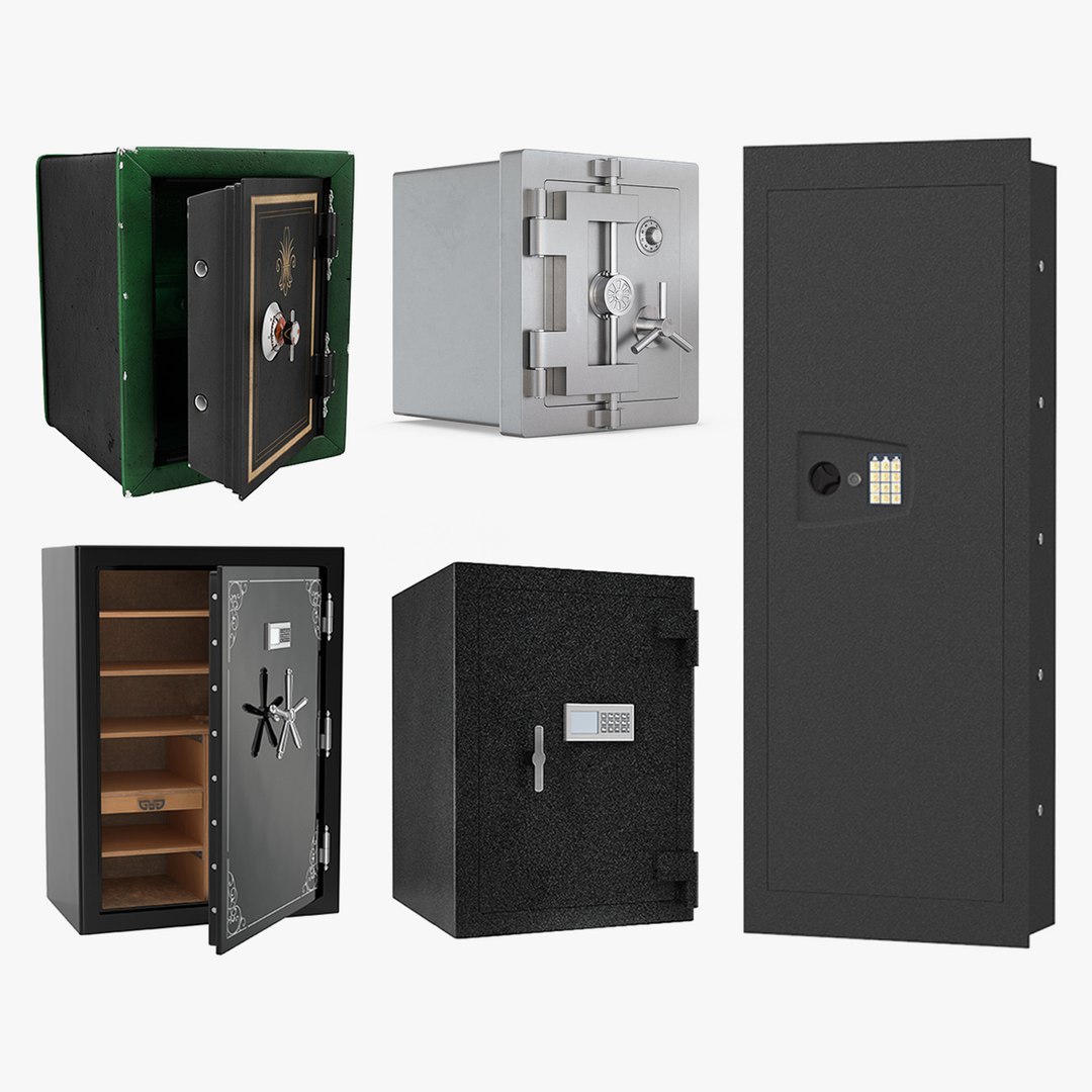 Safes Collection 5 3D model preview