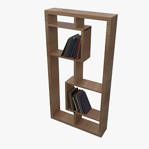 Modern Minimalist Wooden Bookshelf