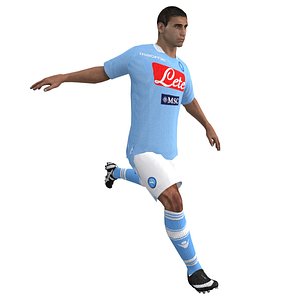 rigged soccer player 3d max