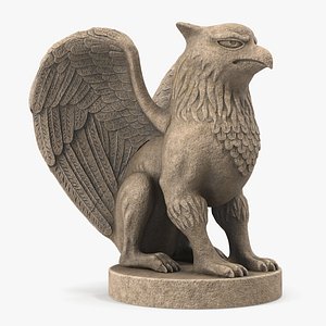 Griffin Statue Concrete