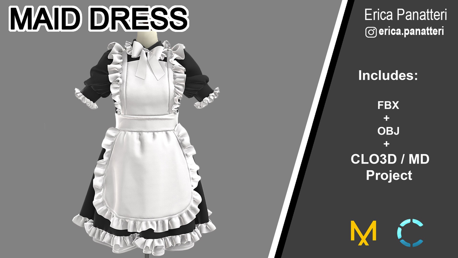 Vestido de empregada Modelo 3D - TurboSquid 1869673