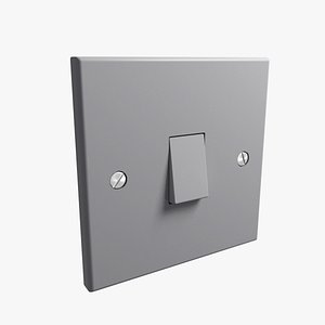 Single Light Switch Classic White UK Style