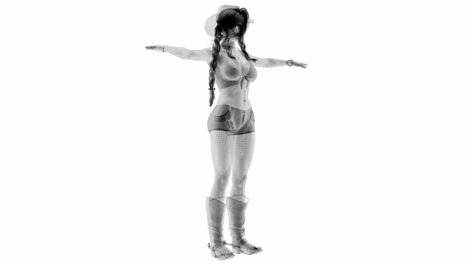 3D model African American Cowgirl https://p.turbosquid.com/ts-thumb/DB/wyXmMq/32/wire_00000/jpg/1718567128/1920x1080/fit_q87/5c768334cd23063309bb0f95ab49f3b3c44ad8a3/wire_00000.jpg