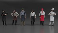 Animated 3D-chef 145 Kei F06