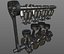 3D crankshaft piston engine model
