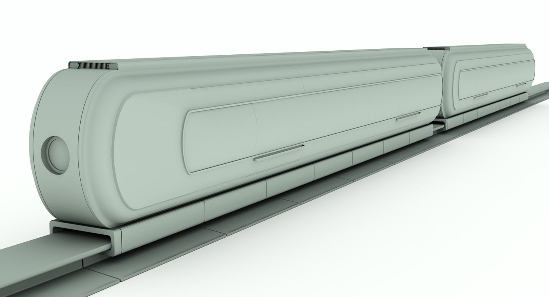 3d train concept - t-train