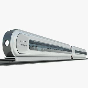 3d train concept - t-train