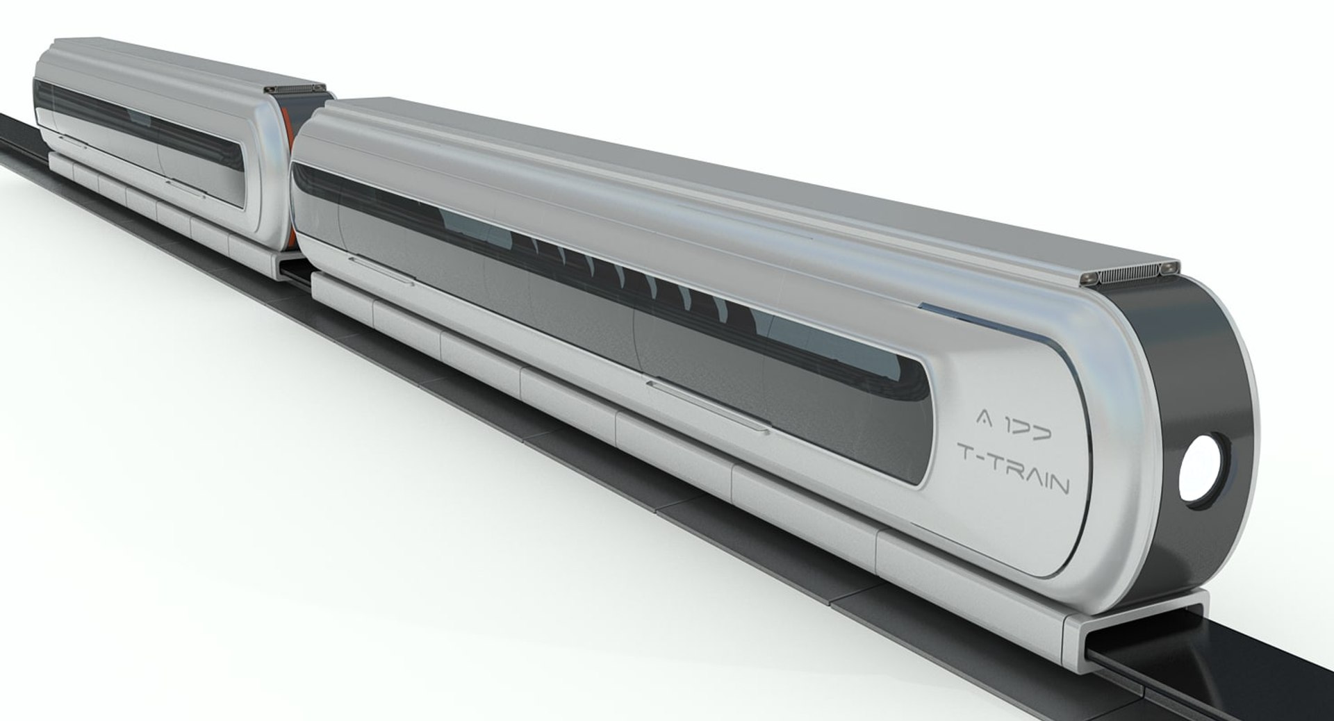 3d train concept - t-train