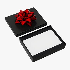 Christmas gift card in box 01