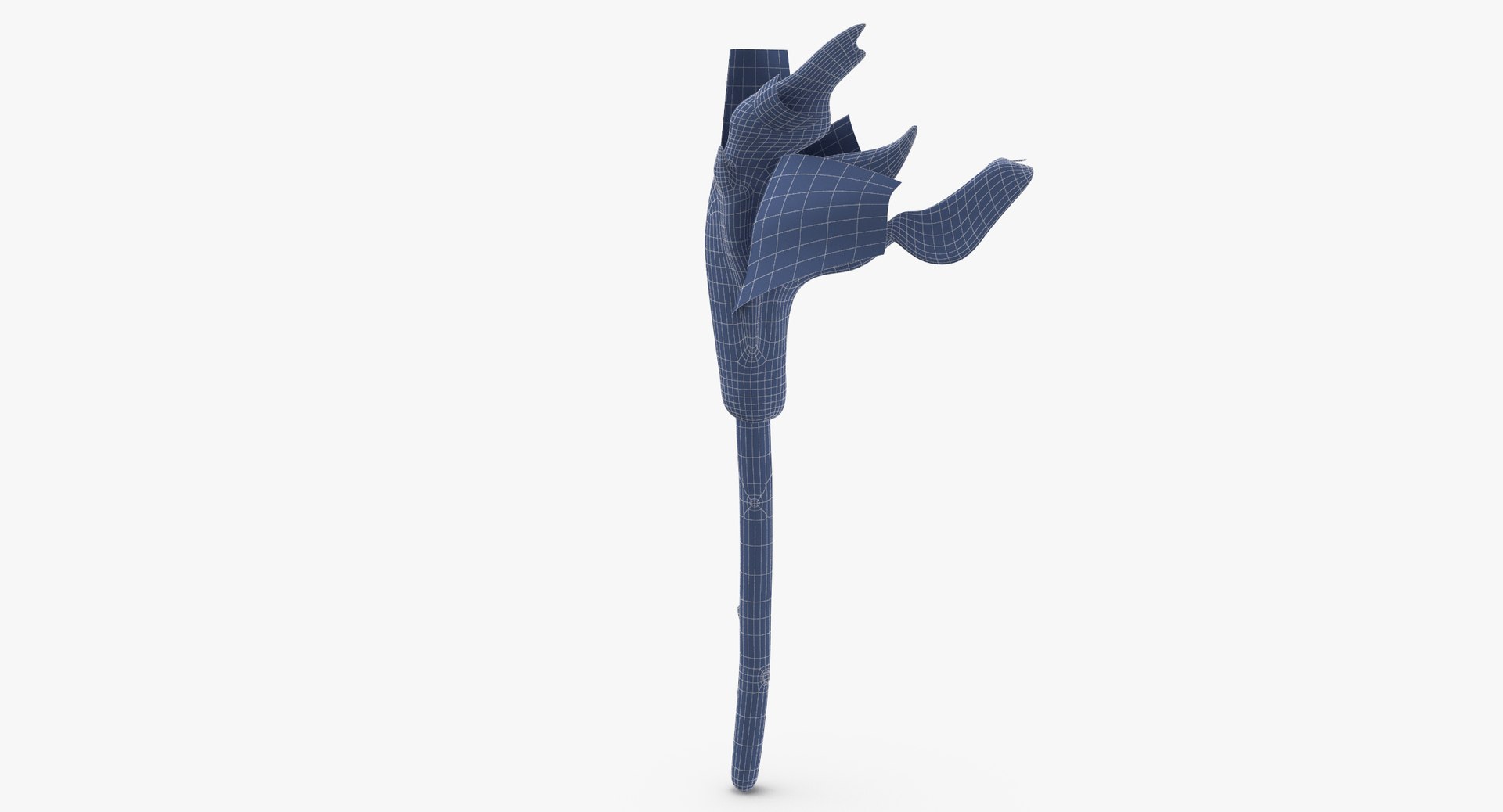 c4d medieval hand torch