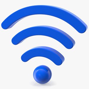 3D wireless wifi symbol