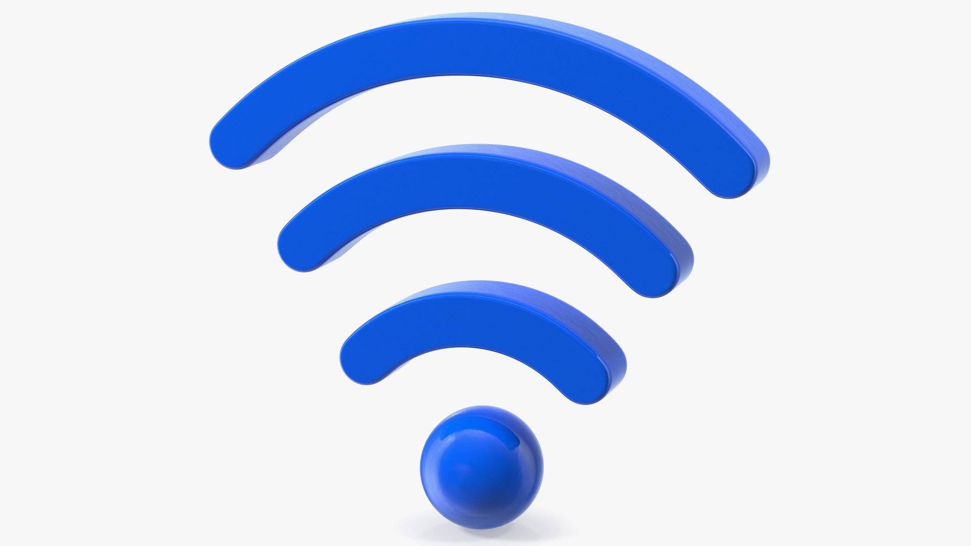 Wireless and WiFi Symbol 3D model preview