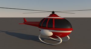 cartoon helicopter model