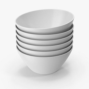 3D Stack Of Bowls