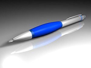 biro pen 3d c4d