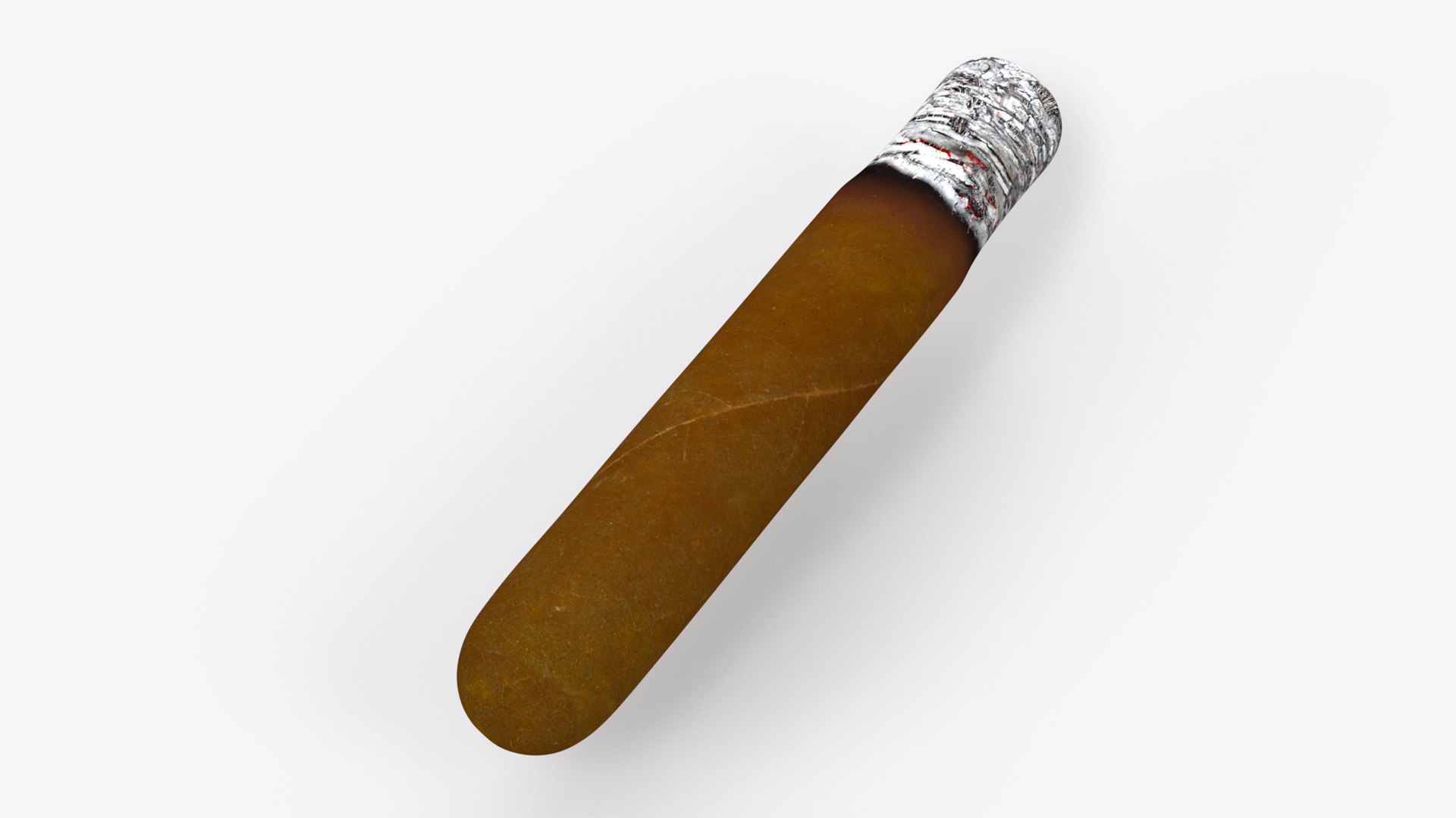 Cuban Cigar Short Smoking 3D Model - TurboSquid 2273143